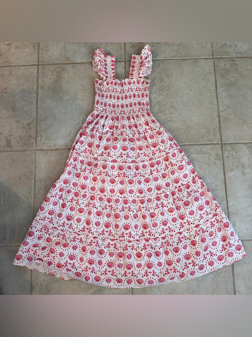 Hill House Home Ellie Nap Dress in Mermaid Seashell Mermaid Size XS - Picture 2 of 11